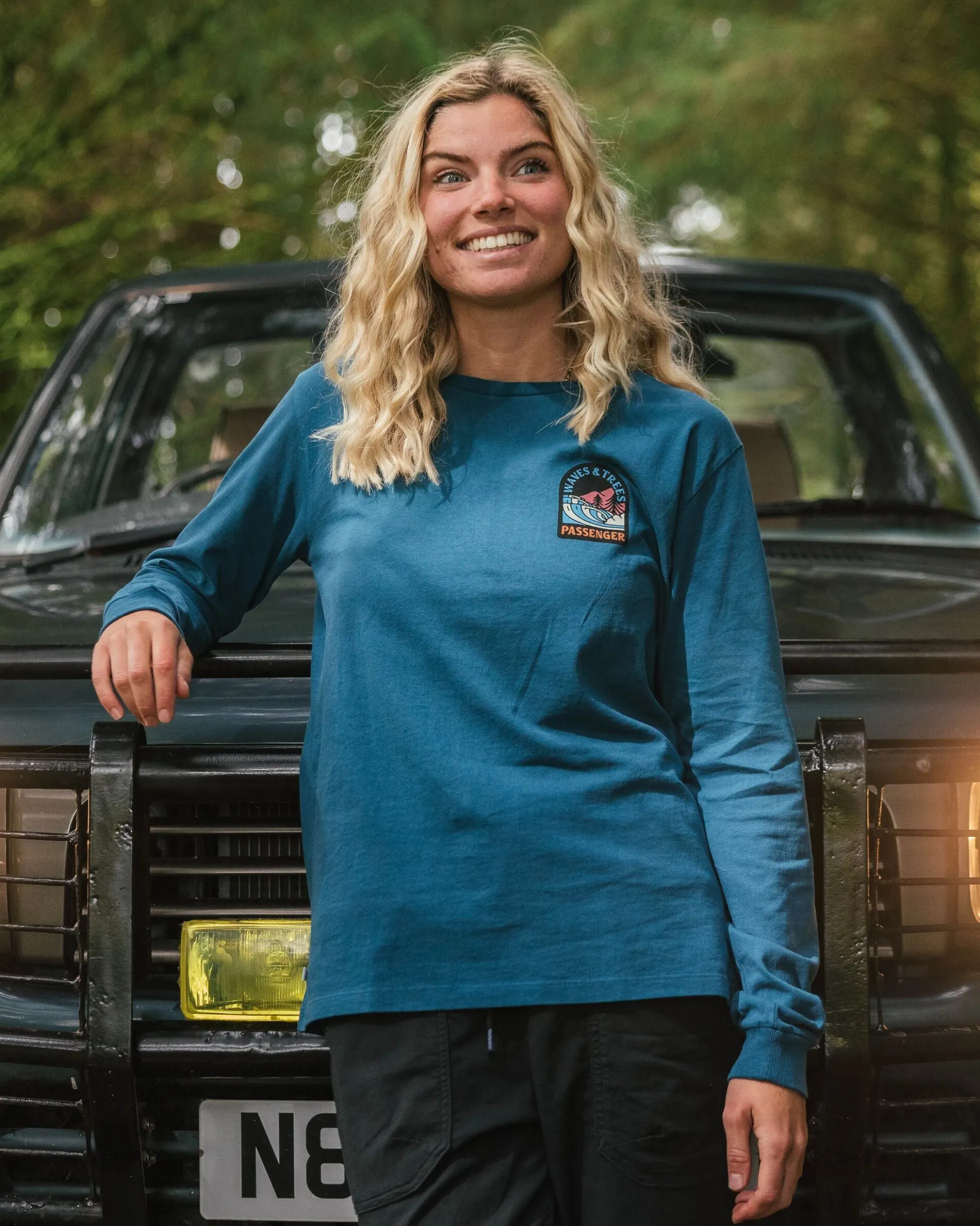 Women's Waves & Trees LS T-Shirt