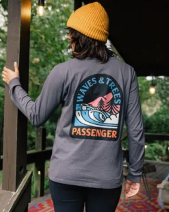 Women's Waves & Trees LS T-Shirt